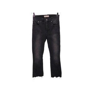 Madewell Cali Demi Boot Berkeley Washed Black Chewed Hem Edition Size 24 Style